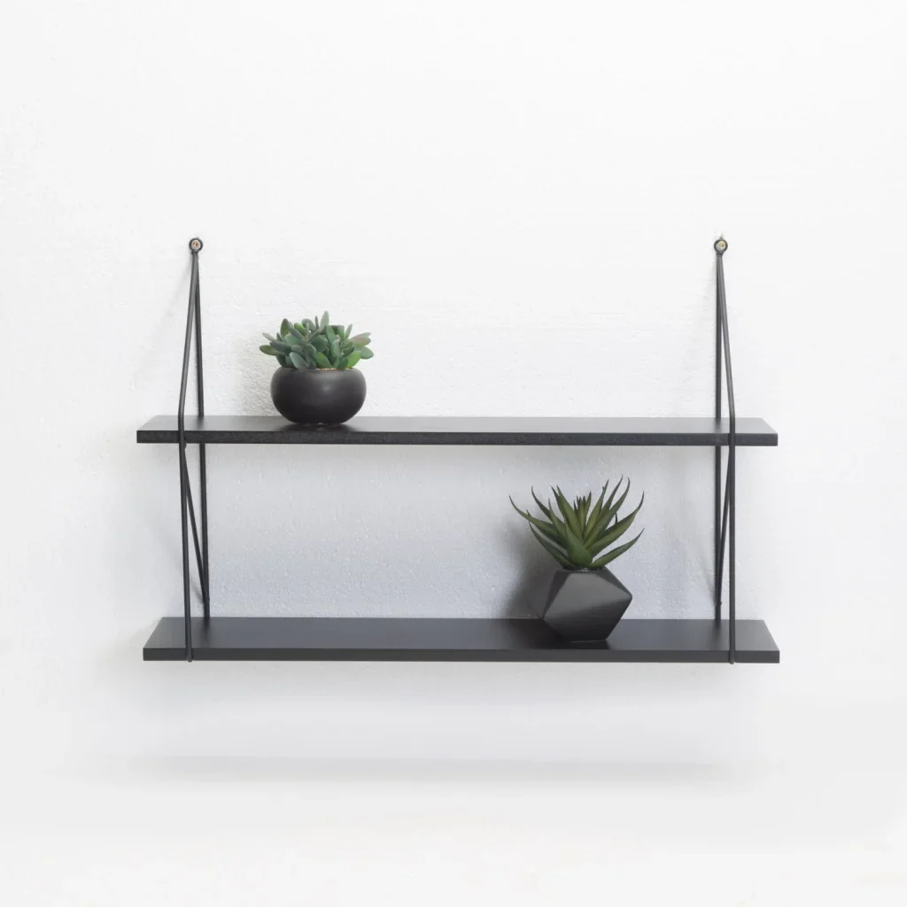 WALL SHELF - BLACK 2 SHELF - Image 4