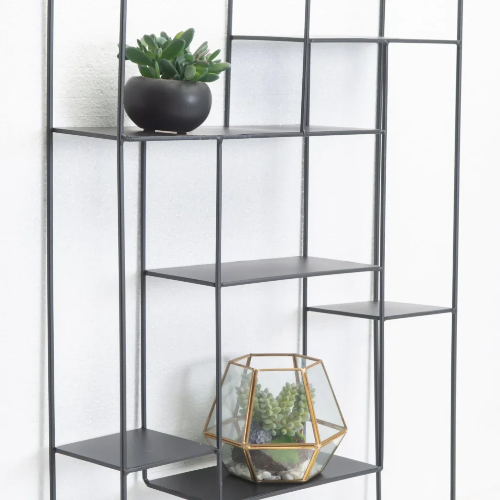 WALL SHELF - BLACK MULTI LEVEL - Image 4