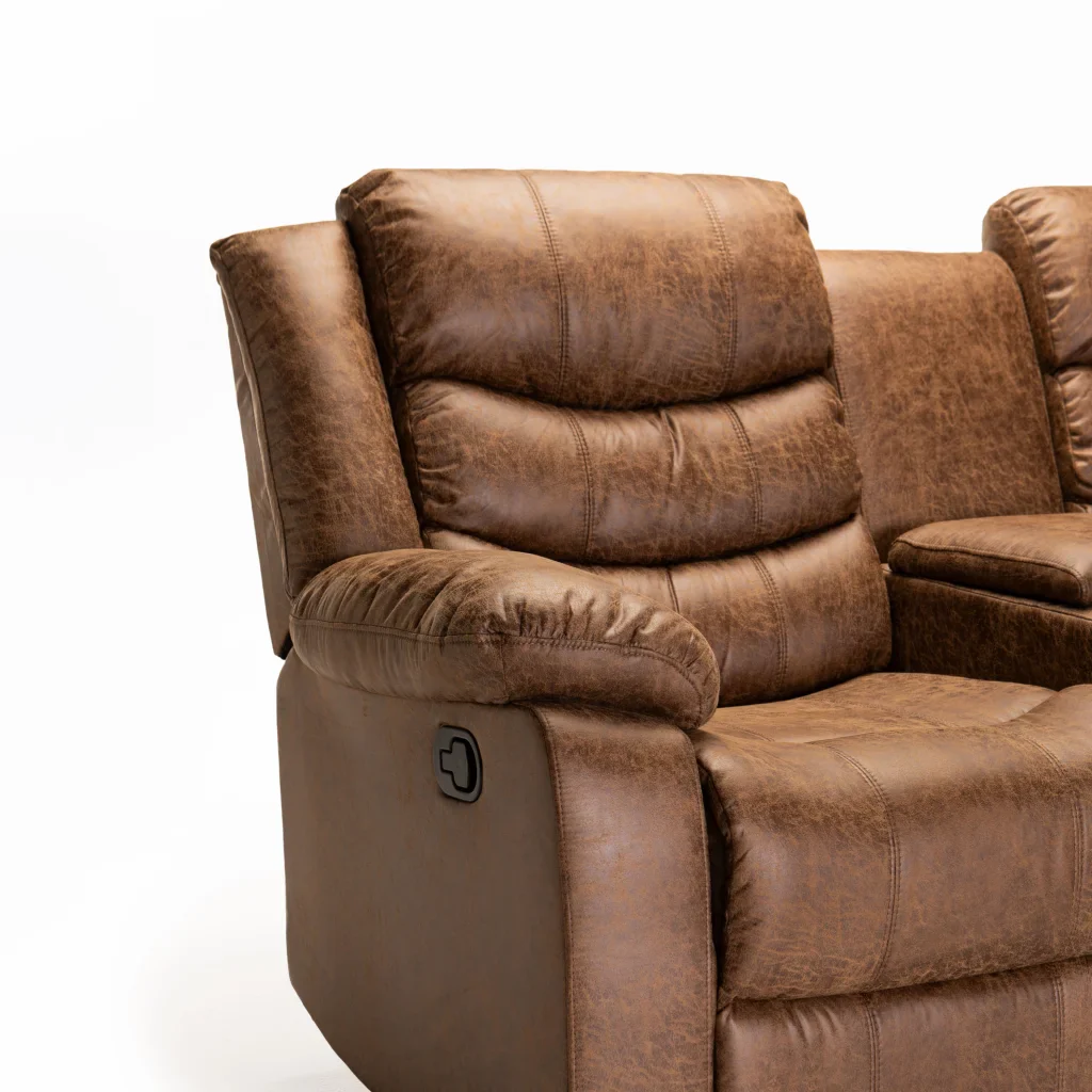 YAZ LUXURY FABRIC 2 SEATER CONSOLE RECLINER - Image 16