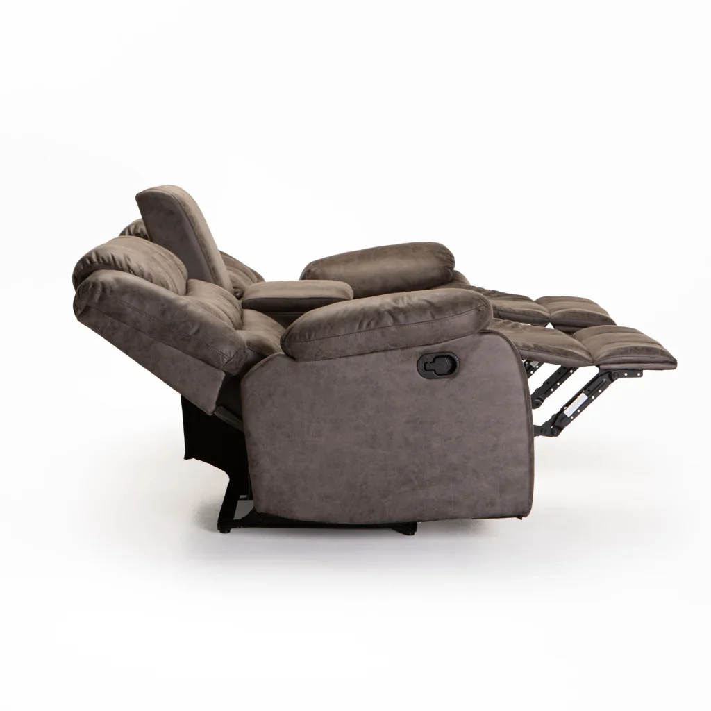 YAZ LUXURY FABRIC 2 SEATER CONSOLE RECLINER - Image 5