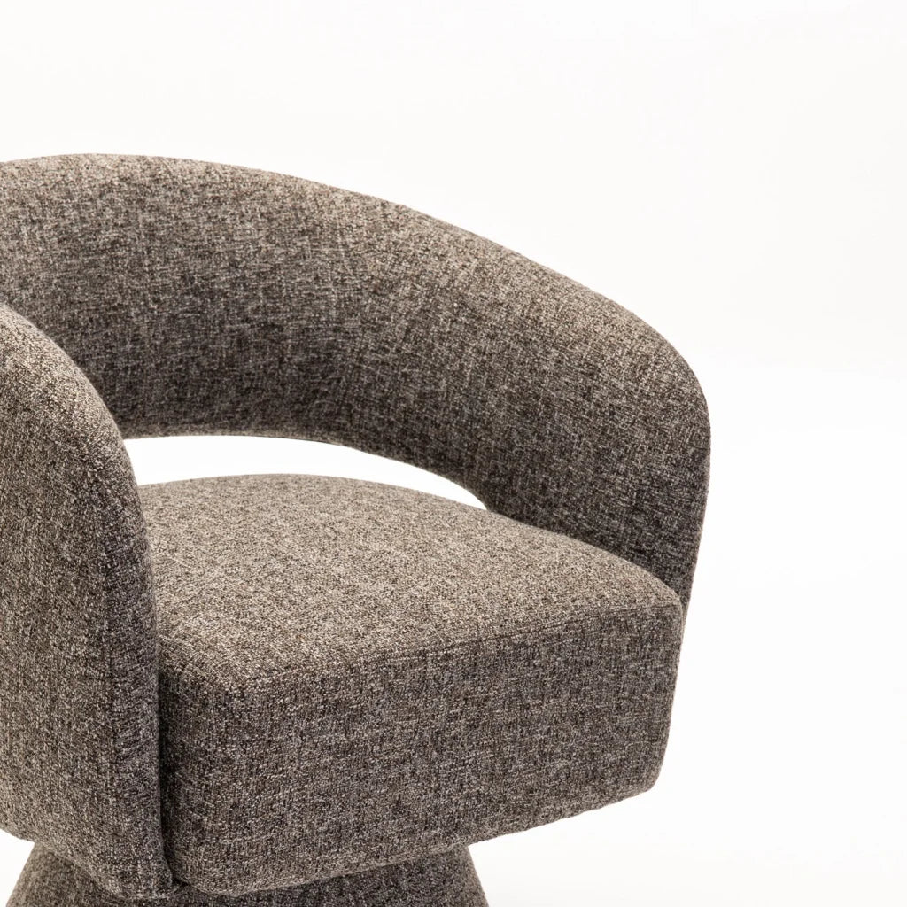 ZARA FABRIC SWIVEL CHAIR - Image 5
