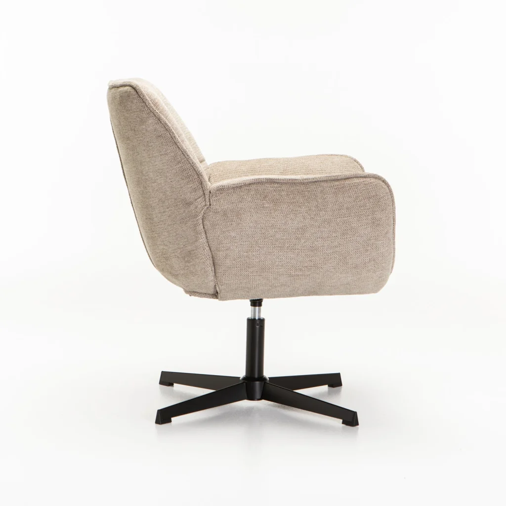 ZARI FABRIC SWIVEL CHAIR - Image 3