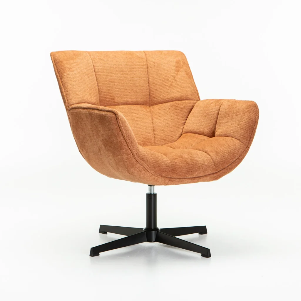 ZARI FABRIC SWIVEL CHAIR - Image 6