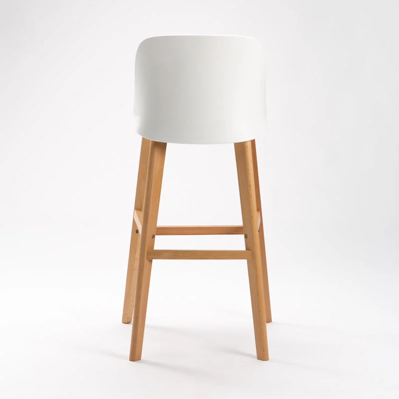 ZEN LUXURY WOODEN LEG BARSTOOL - Image 5