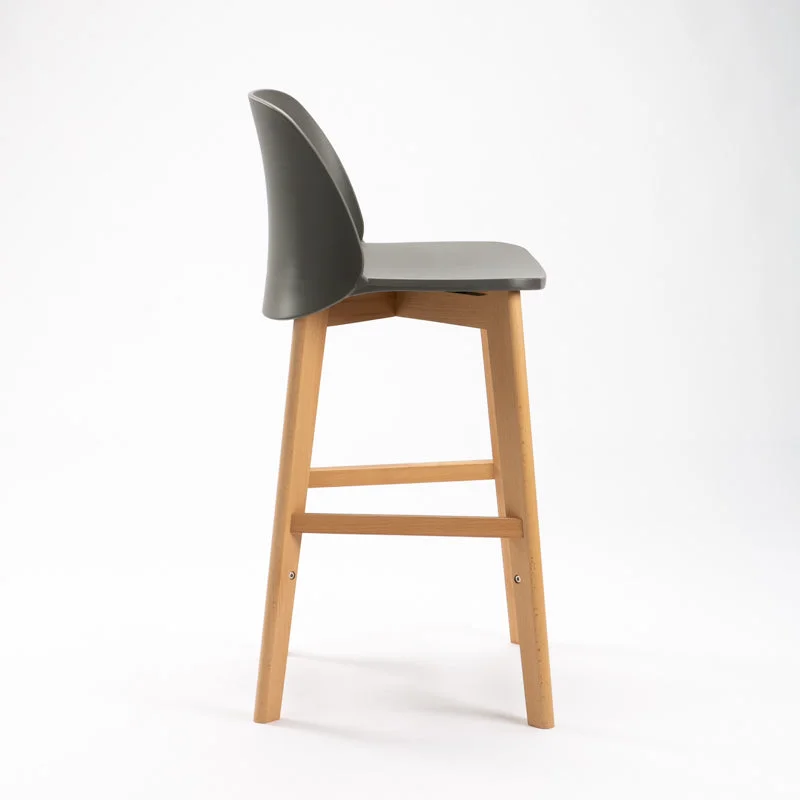 ZEN LUXURY WOODEN LEG KITCHEN STOOL - Image 10